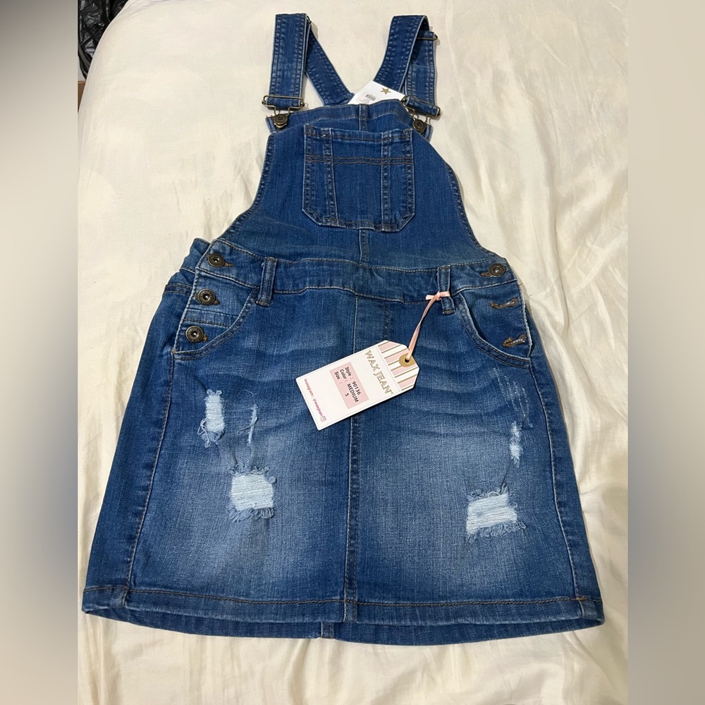NWT WAX jeans overall dress